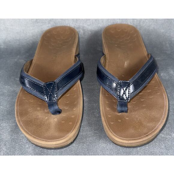 Vionic High Tide Women's Platform Sandals Navy Size‎ 9 - Picture 1 of 7